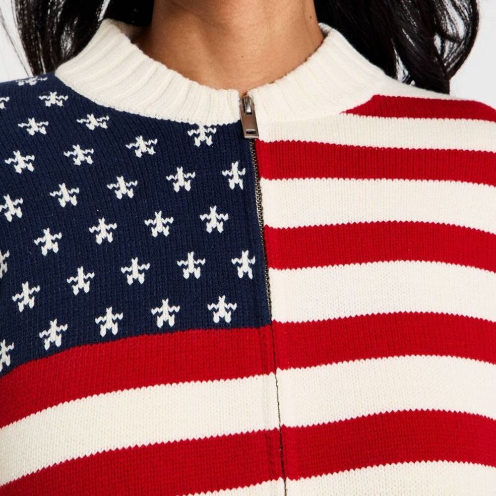 Universal Thread - Women's Americana Full Zip Cardigan - Universal Th Cream - Picture 4 of 4